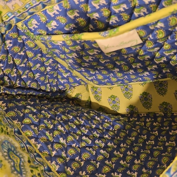 Vera Bradley 2006 Retired Citrus Elephamt Tote Bag Large 13x14.5" - Picture 6 of 15